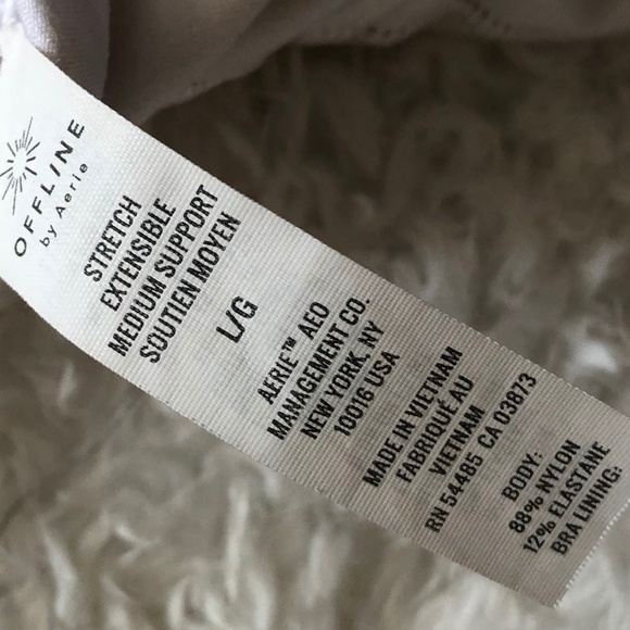 Aerie OFFLINE cross back white sports bra - Picture 4 of 7